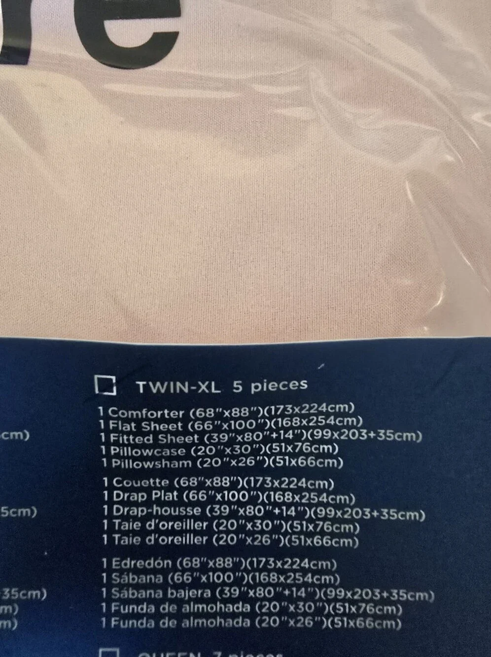 Bedsure Twin XL Comforter Set & Sheet Set for Girls, 5-Piece Pink Bedding- New